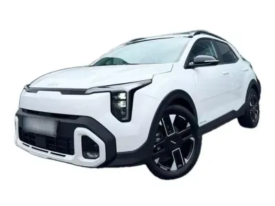BIAŁY SUV KIA STONIC z 2025 r., HYBRYDA/BENZYNA, skrzynia biegów AUTOMATYCZNA 85KM, zdjęcie główne