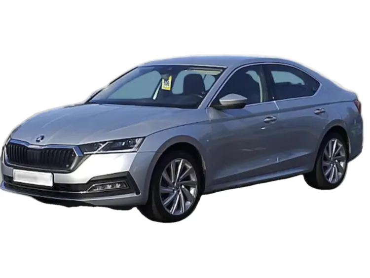 SREBRNY SEDAN SKODA OCTAVIA LIM. z 2023 r., BENZYNA, skrzynia biegów AUTOMATYCZNA 190KM, zdjęcie główne