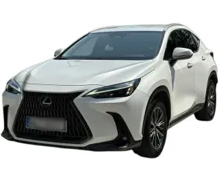 BIAŁY SUV LEXUS NX z 2022 r., HYBRYDA/BENZYNA, skrzynia biegów AUTOMATYCZNA 242KM, zdjęcie główne