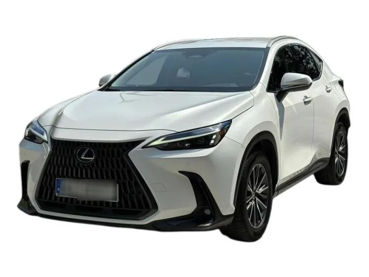 BIAŁY SUV LEXUS NX z 2022 r., HYBRYDA/BENZYNA, skrzynia biegów AUTOMATYCZNA 242KM, zdjęcie główne