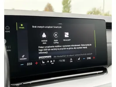 SREBRNY SEDAN SKODA OCTAVIA LIM. z 2023 r., BENZYNA, skrzynia biegów AUTOMATYCZNA 190KM, zdjęcie 11 z 15