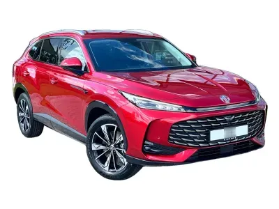 CZERWONY SUV MG HS z 2026 r., HYBRYDA/BENZYNA, skrzynia biegów AUTOMATYCZNA 224KM, zdjęcie 4 z 17