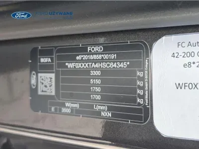 SREBRNY VAN FORD TOURNEO CUSTOM z 2025 r., HYBRYDA/BENZYNA, skrzynia biegów AUTOMATYCZNA 171KM, zdjęcie 9 z 24