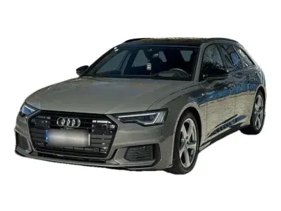 SZARY KOMBI AUDI A6 z 2022 r., HYBRYDA/BENZYNA, skrzynia biegów AUTOMATYCZNA 367KM, zdjęcie główne
