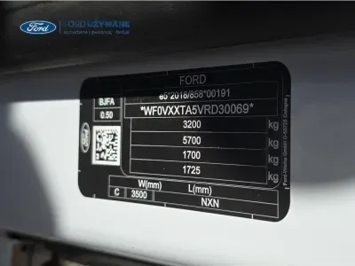 BIAŁY VAN FORD TRANSIT CUSTOM z 2024 r., DIESEL, skrzynia biegów MANUALNA 100KM, zdjęcie 24 z 24