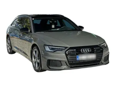 SZARY KOMBI AUDI A6 z 2022 r., HYBRYDA/BENZYNA, skrzynia biegów AUTOMATYCZNA 367KM, zdjęcie 6 z 19