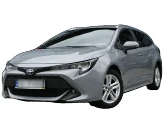 SZARY KOMBI TOYOTA COROLLA z 2021 r., HYBRYDA/BENZYNA, skrzynia biegów AUTOMATYCZNA 184KM, zdjęcie główne