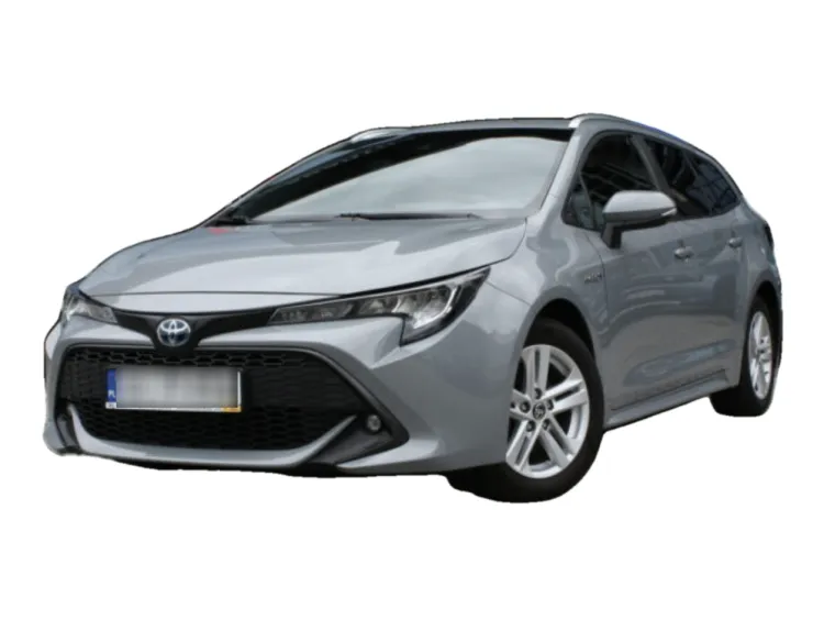 SZARY KOMBI TOYOTA COROLLA z 2021 r., HYBRYDA/BENZYNA, skrzynia biegów AUTOMATYCZNA 184KM, zdjęcie główne