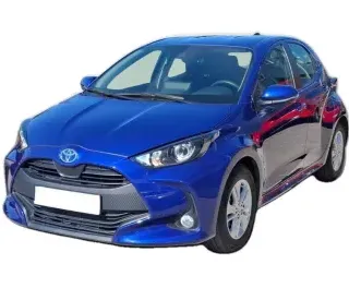 NIEBIESKI HATCHBACK TOYOTA YARIS z 2024 r., BENZYNA, skrzynia biegów MANUALNA 92KM, zdjęcie główne