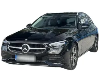 CZARNY KOMBI MERCEDES C-KLASSE-KOMBI z 2022 r., BENZYNA, skrzynia biegów AUTOMATYCZNA 190KM, zdjęcie główne