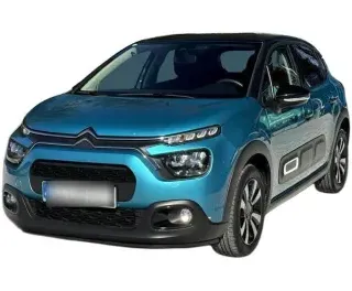 NIEBIESKI HATCHBACK CITROEN C3 z 2023 r., BENZYNA, skrzynia biegów AUTOMATYCZNA 110KM, zdjęcie główne