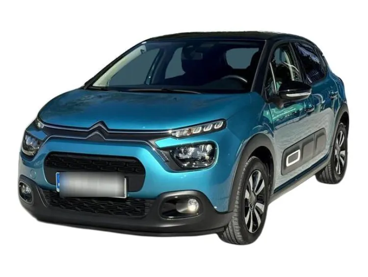 NIEBIESKI HATCHBACK CITROEN C3 z 2023 r., BENZYNA, skrzynia biegów AUTOMATYCZNA 110KM, zdjęcie główne