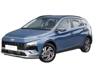 NIEBIESKI SUV HYUNDAI BAYON z 2026 r., BENZYNA, skrzynia biegów MANUALNA 90KM, zdjęcie główne