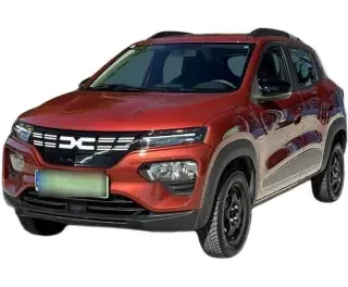 CZERWONY HATCHBACK DACIA SPRING ELECTIC z 2023 r., ELEKTRYCZNY, skrzynia biegów AUTOMATYCZNA 45KM, zdjęcie główne