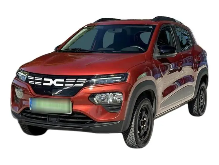 CZERWONY HATCHBACK DACIA SPRING ELECTIC z 2023 r., ELEKTRYCZNY, skrzynia biegów AUTOMATYCZNA 45KM, zdjęcie główne