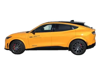 POMARAŃCZOWY SUV FORD MUSTANG MACH-E z 2022 r., ELEKTRYCZNY, skrzynia biegów AUTOMATYCZNA 358KM, zdjęcie 6 z 29