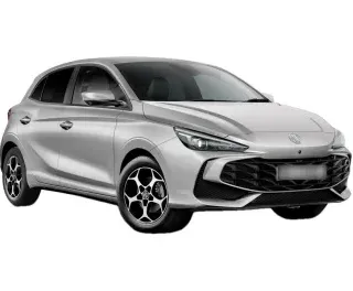SREBRNY HATCHBACK MG 3 HYBRID + z 2026 r., HYBRYDA/BENZYNA, skrzynia biegów AUTOMATYCZNA 195KM, zdjęcie główne