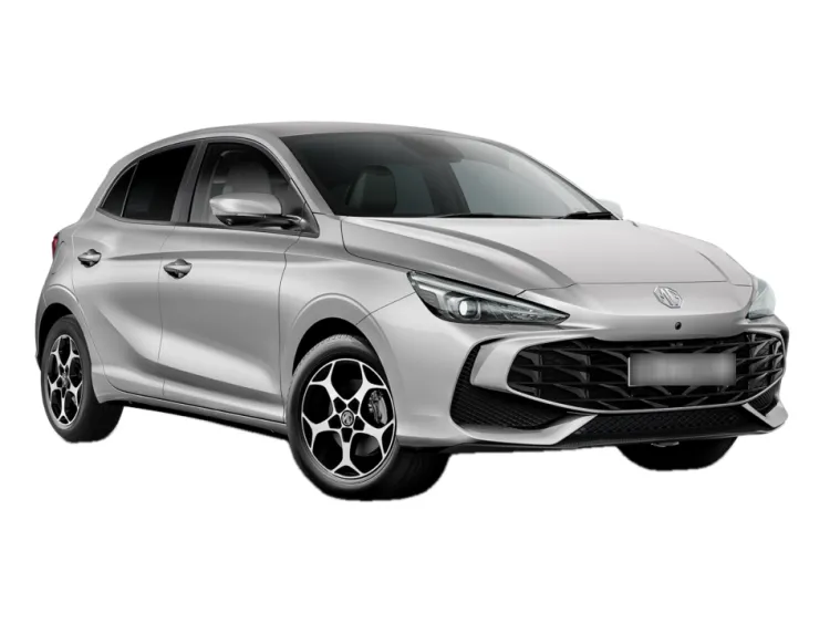 SREBRNY HATCHBACK MG 3 HYBRID + z 2026 r., HYBRYDA/BENZYNA, skrzynia biegów AUTOMATYCZNA 195KM, zdjęcie główne