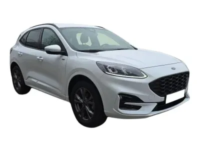 BIAŁY SUV FORD KUGA z 2022 r., HYBRYDA/BENZYNA, skrzynia biegów AUTOMATYCZNA 112KM, zdjęcie 2 z 28
