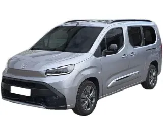 SZARY VAN TOYOTA PROACE CITY VERSO z 2024 r., DIESEL, skrzynia biegów AUTOMATYCZNA 96KM, zdjęcie główne
