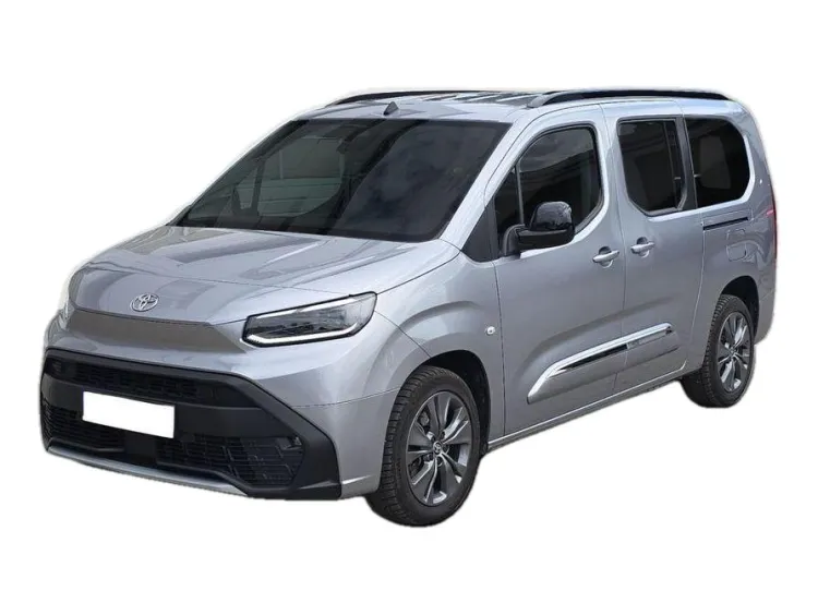 SZARY VAN TOYOTA PROACE CITY VERSO z 2024 r., DIESEL, skrzynia biegów AUTOMATYCZNA 96KM, zdjęcie główne