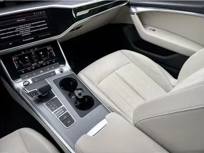 SZARY SEDAN AUDI A6 z 2022 r., DIESEL, skrzynia biegów AUTOMATYCZNA 163KM, zdjęcie 8 z 19