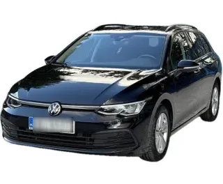 CZARNY KOMBI VOLKSWAGEN GOLF VIII VARIANT z 2023 r., BENZYNA, skrzynia biegów AUTOMATYCZNA 131KM, zdjęcie główne