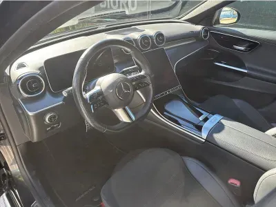SZARY SEDAN MERCEDES C -KLASSE LIM z 2024 r., BENZYNA, skrzynia biegów AUTOMATYCZNA 193KM, zdjęcie 14 z 19