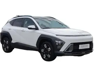 BIAŁY SUV HYUNDAI KONA z 2023 r., BENZYNA, skrzynia biegów AUTOMATYCZNA 199KM, zdjęcie główne