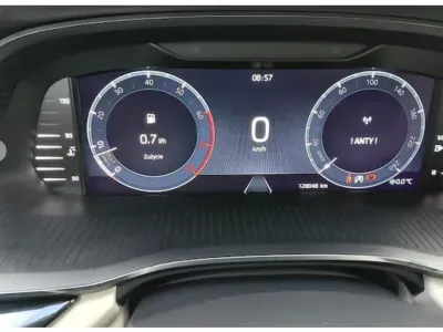 NIEBIESKI SEDAN SKODA OCTAVIA LIM. z 2021 r., BENZYNA, skrzynia biegów MANUALNA 150KM, zdjęcie 12 z 14