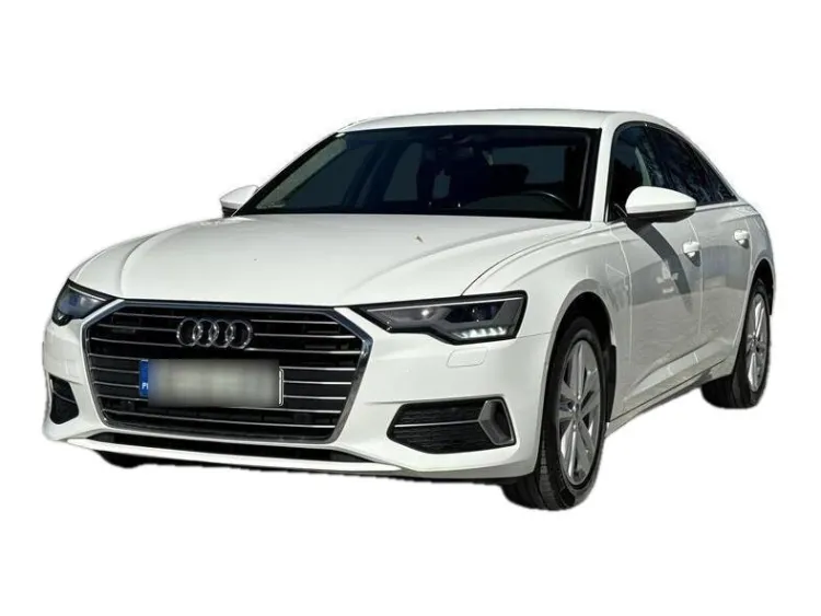 BIAŁY SEDAN AUDI A6 z 2022 r., DIESEL, skrzynia biegów AUTOMATYCZNA 204KM, zdjęcie główne