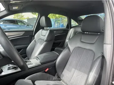 SZARY SEDAN AUDI A6 z 2022 r., DIESEL, skrzynia biegów AUTOMATYCZNA 204KM, zdjęcie 7 z 18