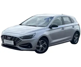 SREBRNY HATCHBACK HYUNDAI I30 z 2024 r., BENZYNA, skrzynia biegów MANUALNA 120KM, zdjęcie główne