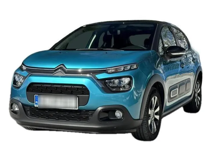 NIEBIESKI HATCHBACK CITROEN C3 z 2023 r., BENZYNA, skrzynia biegów AUTOMATYCZNA 110KM, zdjęcie główne