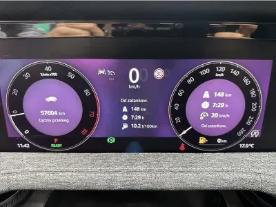 SREBRNY KOMBI SKODA SUPERB COMBI z 2025 r., BENZYNA, skrzynia biegów AUTOMATYCZNA 150KM, zdjęcie 9 z 19