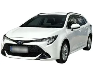BIAŁY KOMBI TOYOTA COROLLA z 2023 r., HYBRYDA/BENZYNA, skrzynia biegów AUTOMATYCZNA 140KM, zdjęcie główne