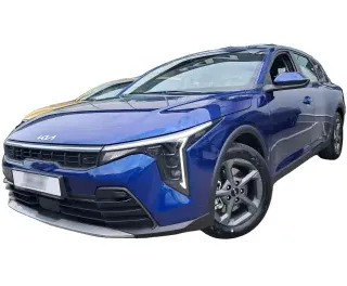 NIEBIESKI HATCHBACK KIA K4 z 2025 r., BENZYNA, skrzynia biegów AUTOMATYCZNA 150KM, zdjęcie główne