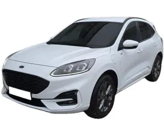 BIAŁY SUV FORD KUGA z 2022 r., HYBRYDA/BENZYNA, skrzynia biegów AUTOMATYCZNA 112KM, zdjęcie główne
