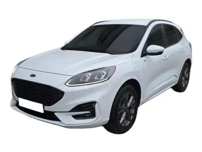 BIAŁY SUV FORD KUGA z 2022 r., HYBRYDA/BENZYNA, skrzynia biegów AUTOMATYCZNA 112KM, zdjęcie główne