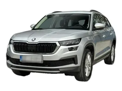SREBRNY SUV SKODA KODIAQ z 2022 r., BENZYNA, skrzynia biegów AUTOMATYCZNA 150KM, zdjęcie główne