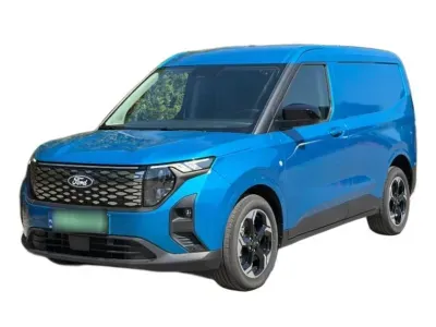 NIEBIESKI DOSTAWCZY FORD TRANSIT COURIER z 2025 r., ELEKTRYCZNY, skrzynia biegów AUTOMATYCZNA 136KM, zdjęcie główne