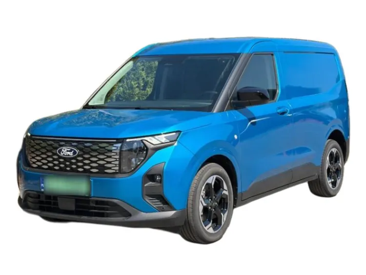 NIEBIESKI DOSTAWCZY FORD TRANSIT COURIER z 2025 r., ELEKTRYCZNY, skrzynia biegów AUTOMATYCZNA 136KM, zdjęcie główne