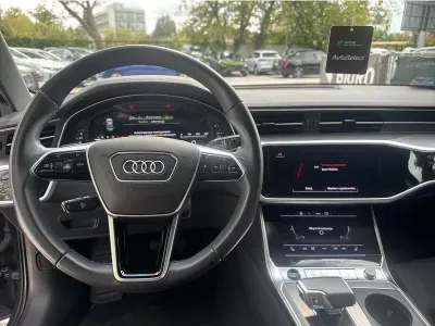 SZARY SEDAN AUDI A6 z 2022 r., DIESEL, skrzynia biegów AUTOMATYCZNA 204KM, zdjęcie 6 z 18
