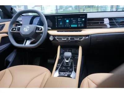 NIEBIESKI SUV MG HS z 2026 r., HYBRYDA/BENZYNA, skrzynia biegów AUTOMATYCZNA 224KM, zdjęcie 2 z 8