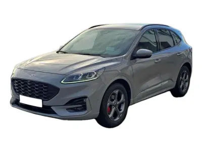 SZARY SUV FORD KUGA z 2024 r., HYBRYDA/BENZYNA, skrzynia biegów AUTOMATYCZNA 112KM, zdjęcie główne