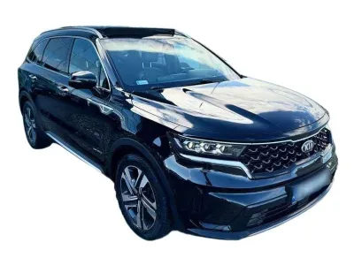 CZARNY SUV KIA SORENTO z 2021 r., HYBRYDA/BENZYNA, skrzynia biegów AUTOMATYCZNA 169KM, zdjęcie 3 z 23