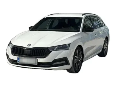 BIAŁY KOMBI SKODA OCTAVIA z 2023 r., BENZYNA, skrzynia biegów AUTOMATYCZNA 150KM, zdjęcie 14 z 19