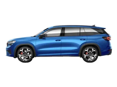 NIEBIESKI KOMBI SKODA KODIAQ z 2026 r., BENZYNA, skrzynia biegów AUTOMATYCZNA 265KM, zdjęcie 3 z 4