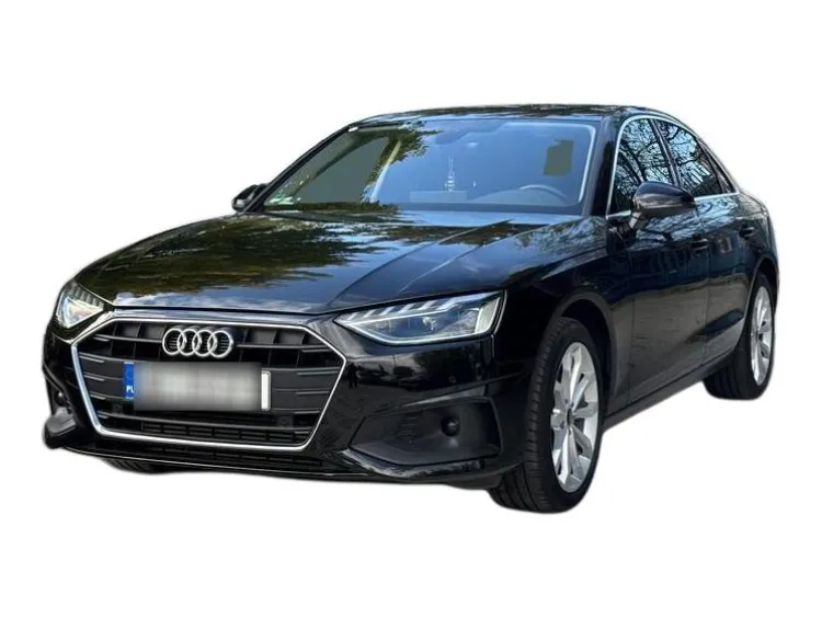 CZARNY SEDAN AUDI A4 z 2022 r., BENZYNA, skrzynia biegów AUTOMATYCZNA 150KM, zdjęcie główne