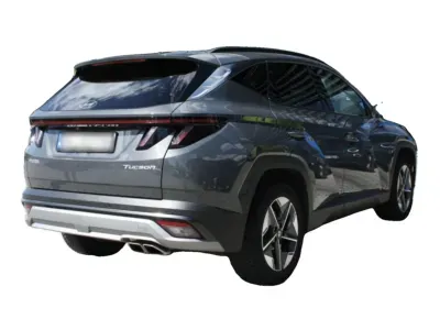 SZARY SUV HYUNDAI TUCSON z 2024 r., BENZYNA, skrzynia biegów AUTOMATYCZNA 159KM, zdjęcie 3 z 16